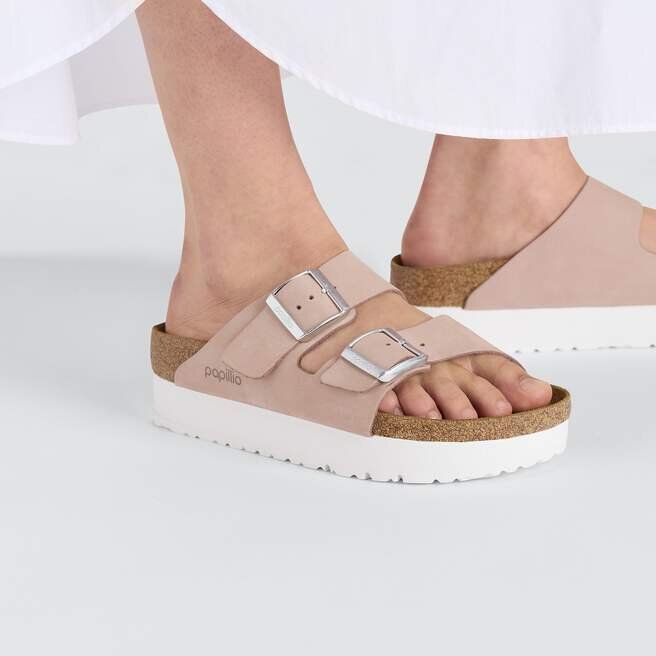Arizona Flex Plateau Nubukleder Soft Pink Arizona Flex Plateau Nubukleder Soft Pink