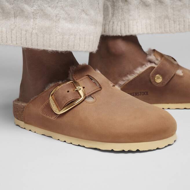 Boston Big Buckle Shearling Naturleder geölt Boston Big Buckle Shearling Naturleder geölt