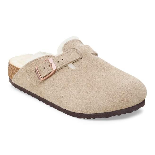 Boston Shearling Kinder-Clog aus Wildleder und Fell Boston Shearling Kinder-Clog aus Wildleder und Fell