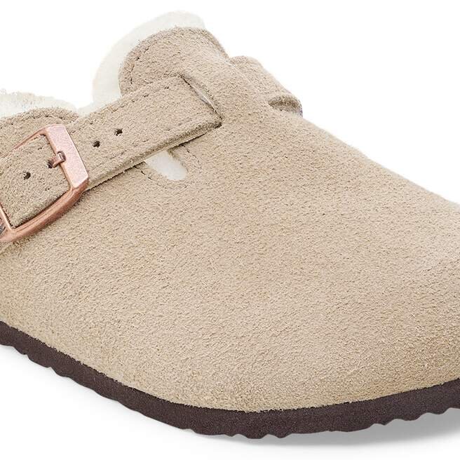 Boston Shearling Kinder-Clog aus Wildleder und Fell Boston Shearling Kinder-Clog aus Wildleder und Fell