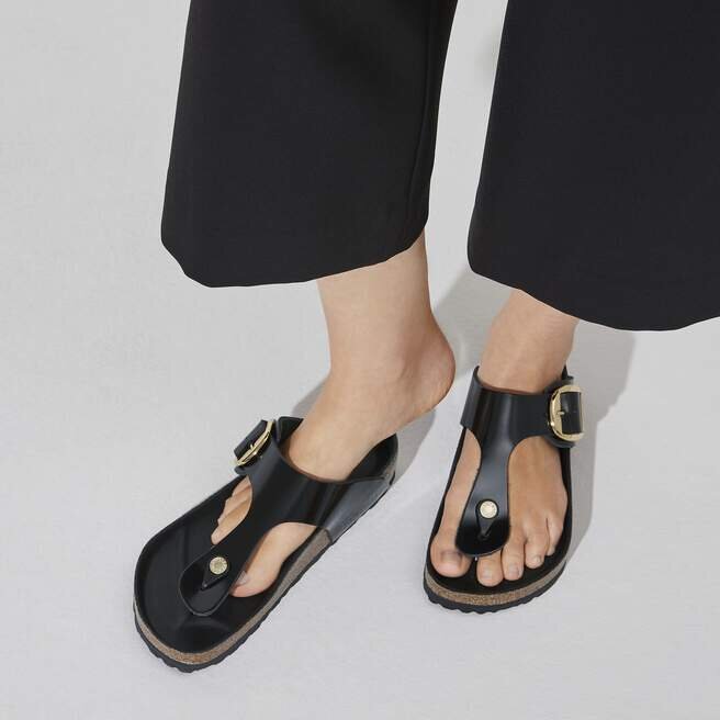 Gizeh Big Buckle Naturleder Lack Gizeh Big Buckle Naturleder Lack
