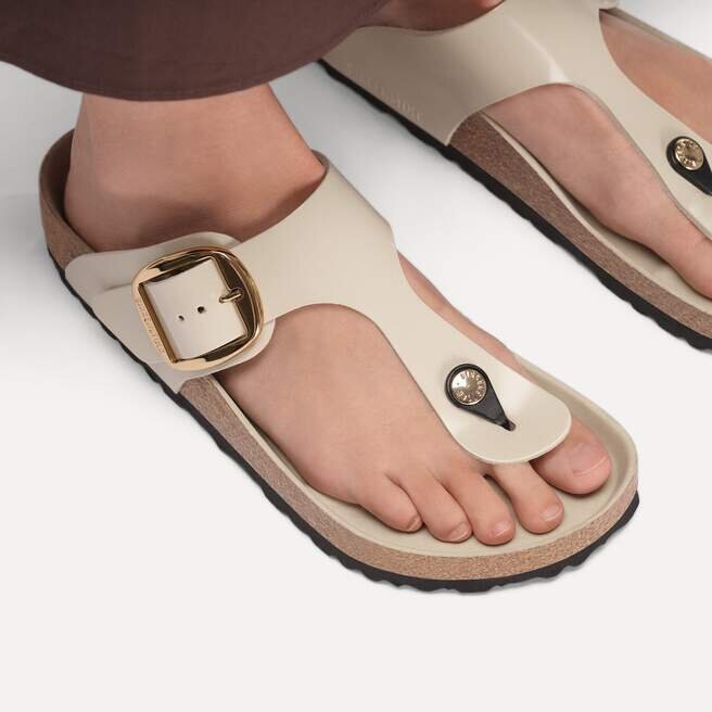 Gizeh Big Buckle Naturleder Lack Gizeh Big Buckle Naturleder Lack