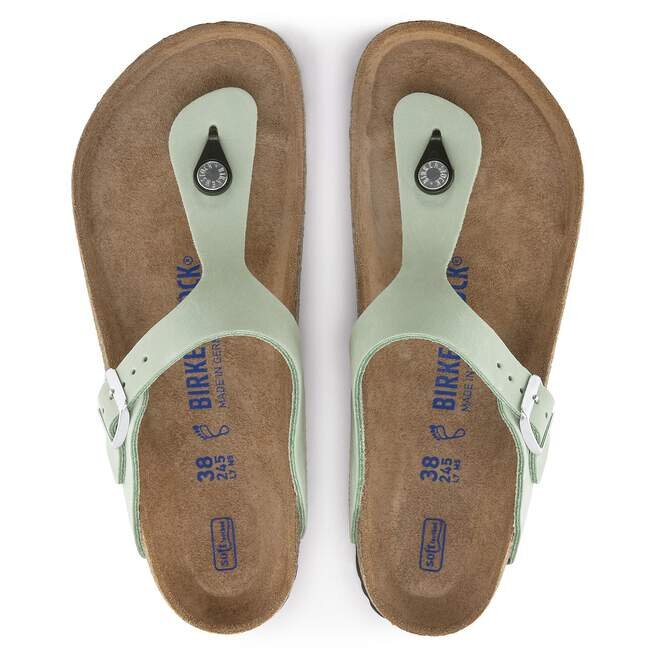 Gizeh Soft Footbed Nubukleder Matcha Gizeh Soft Footbed Nubukleder Matcha