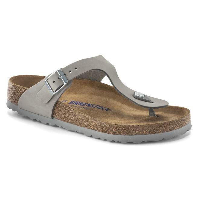 Gizeh Soft Footbed Nubukleder Taubengrau Gizeh Soft Footbed Nubukleder Taubengrau