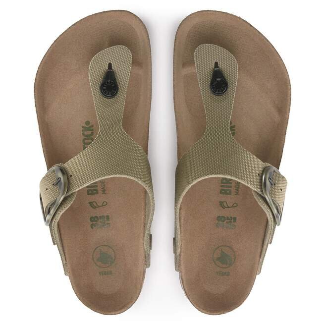 Gizeh Vegan Big Buckle Textil Faded Khaki Gizeh Vegan Big Buckle Textil Faded Khaki