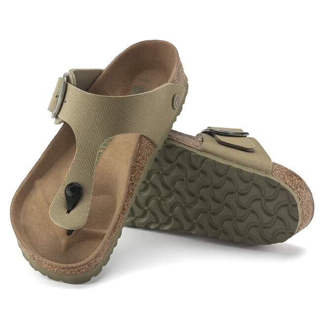Gizeh Vegan Big Buckle Textil Faded Khaki Gizeh Vegan Big Buckle Textil Faded Khaki