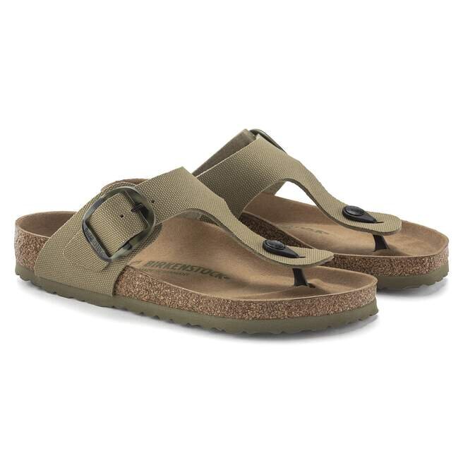 Gizeh Vegan Big Buckle Textil Faded Khaki Gizeh Vegan Big Buckle Textil Faded Khaki