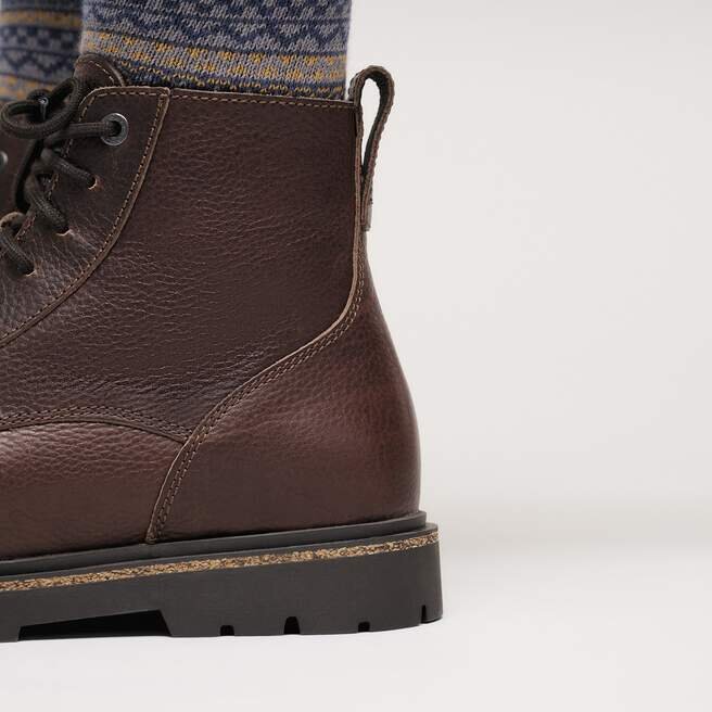 Highwood Lace Mid Herren Leder Schokoladenbraun Highwood Lace Mid Herren Leder Schokoladenbraun