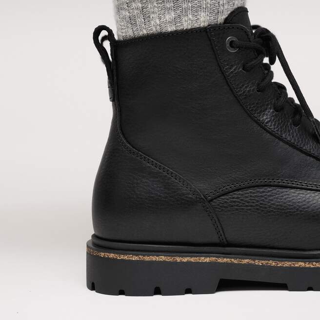 Highwood Lace Mid Herren Leder Schwarz Highwood Lace Mid Herren Leder Schwarz