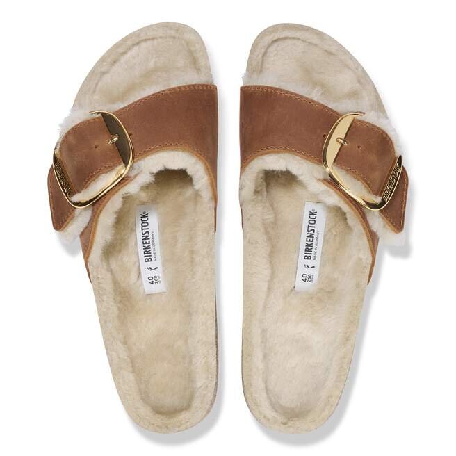 Madrid Big Buckle Lammfell Naturleder geölt Madrid Big Buckle Lammfell Naturleder geölt