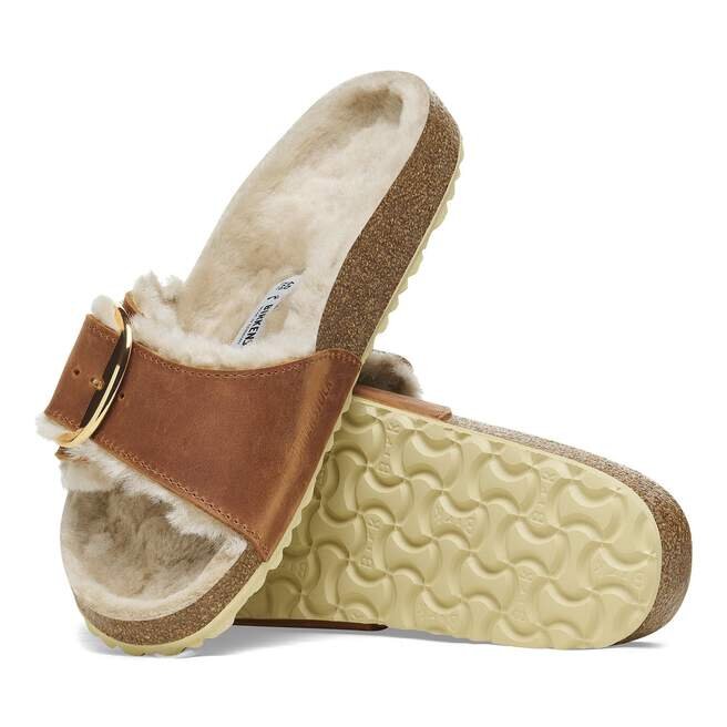 Madrid Big Buckle Lammfell Naturleder geölt Madrid Big Buckle Lammfell Naturleder geölt