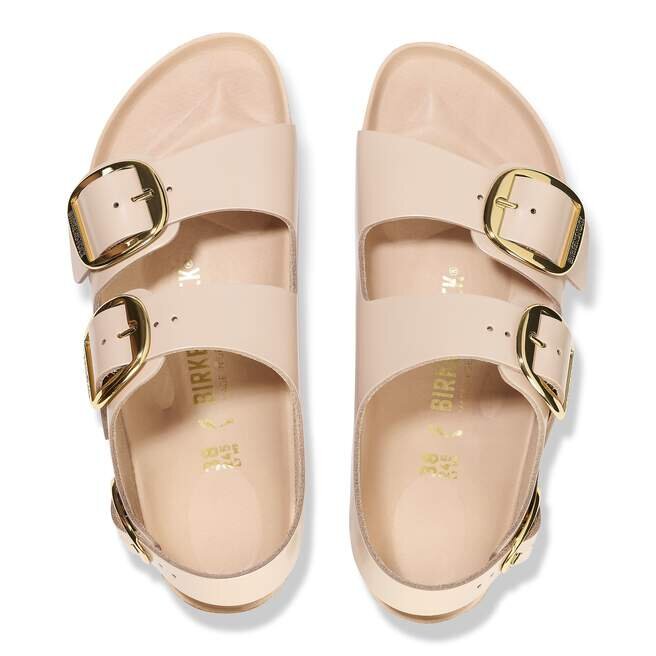 Milano Big Buckle Naturleder Lack Milano Big Buckle Naturleder Lack