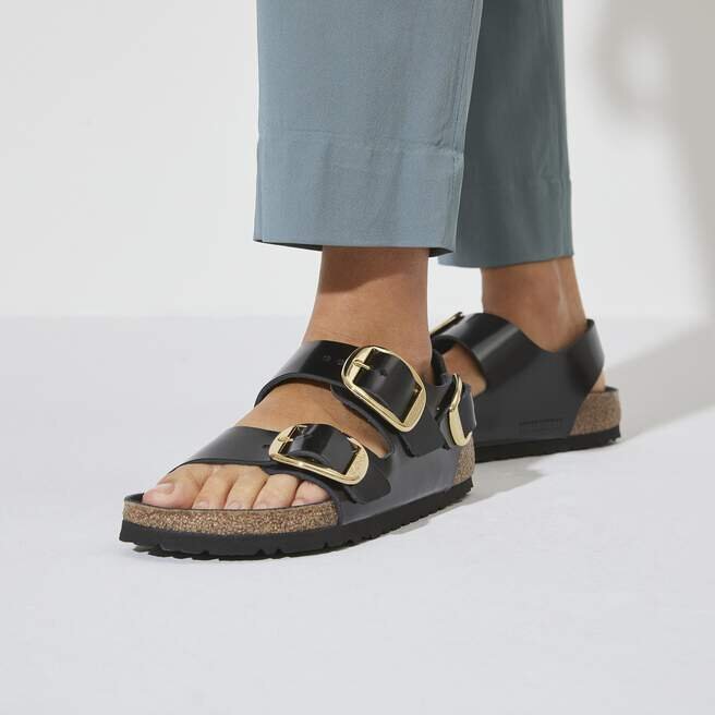 Milano Big Buckle Naturleder Lack Milano Big Buckle Naturleder Lack